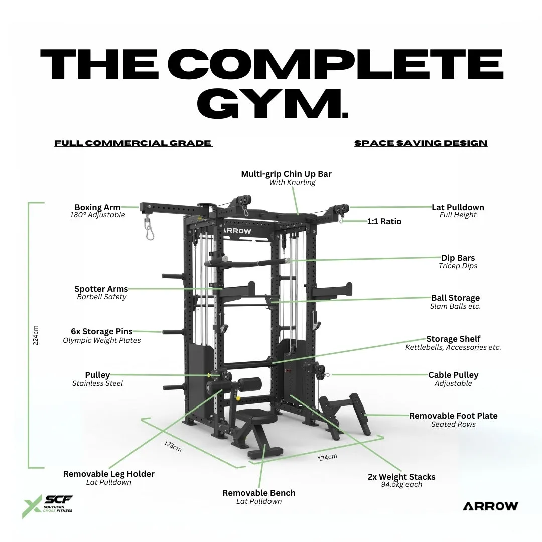 ARROW Commercial Complete ALL In One Gym