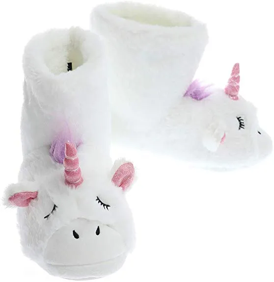 Boots Unicorn Plush Slippers