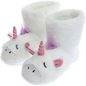 Boots Unicorn Plush Slippers