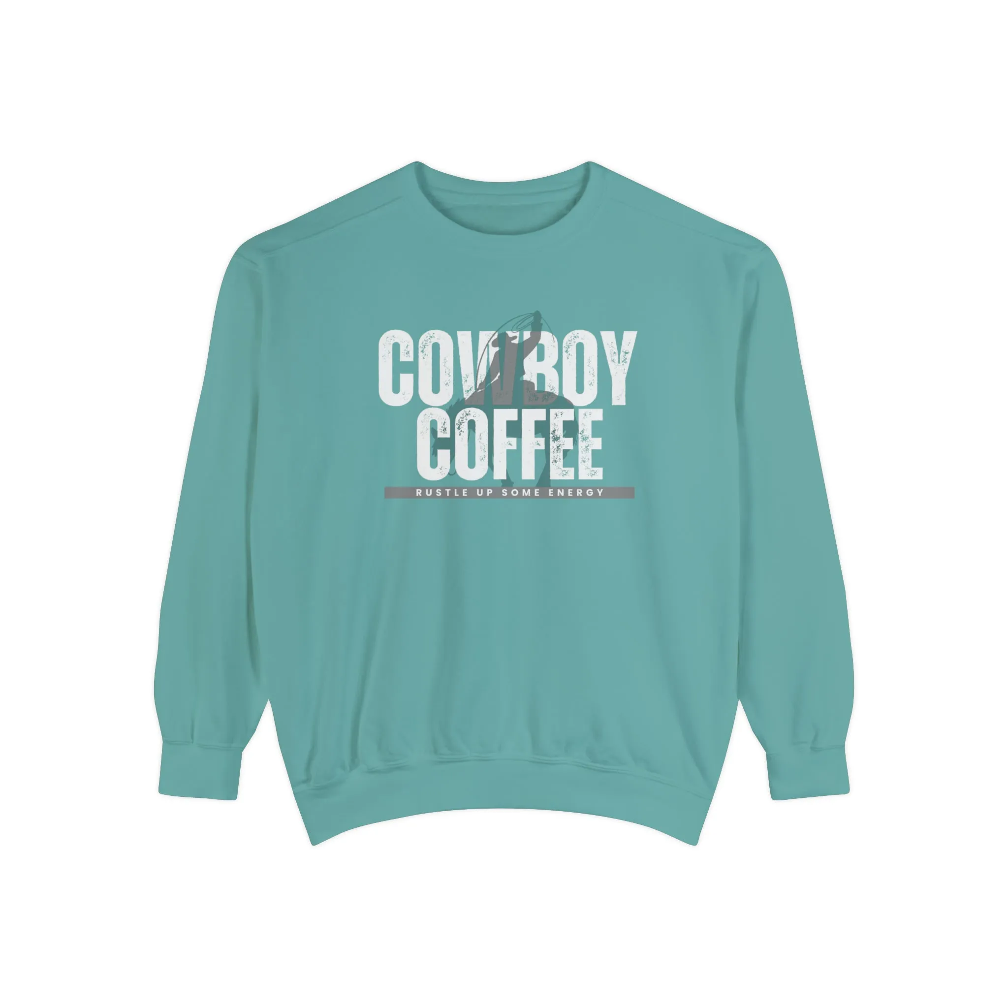 Cowboy Coffee Cozy Western Comfort Colors Men's Sweatshirt