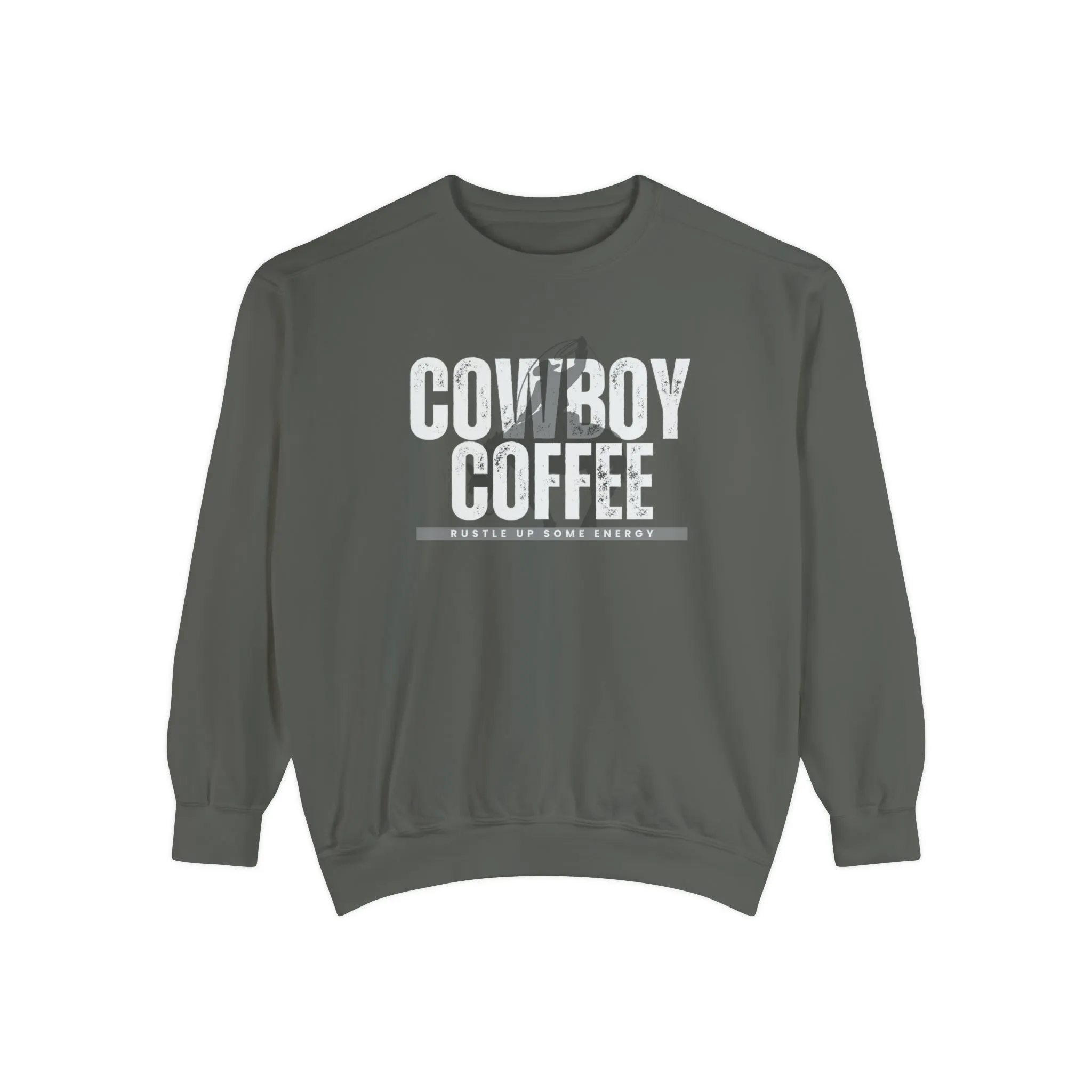Cowboy Coffee Cozy Western Comfort Colors Men's Sweatshirt