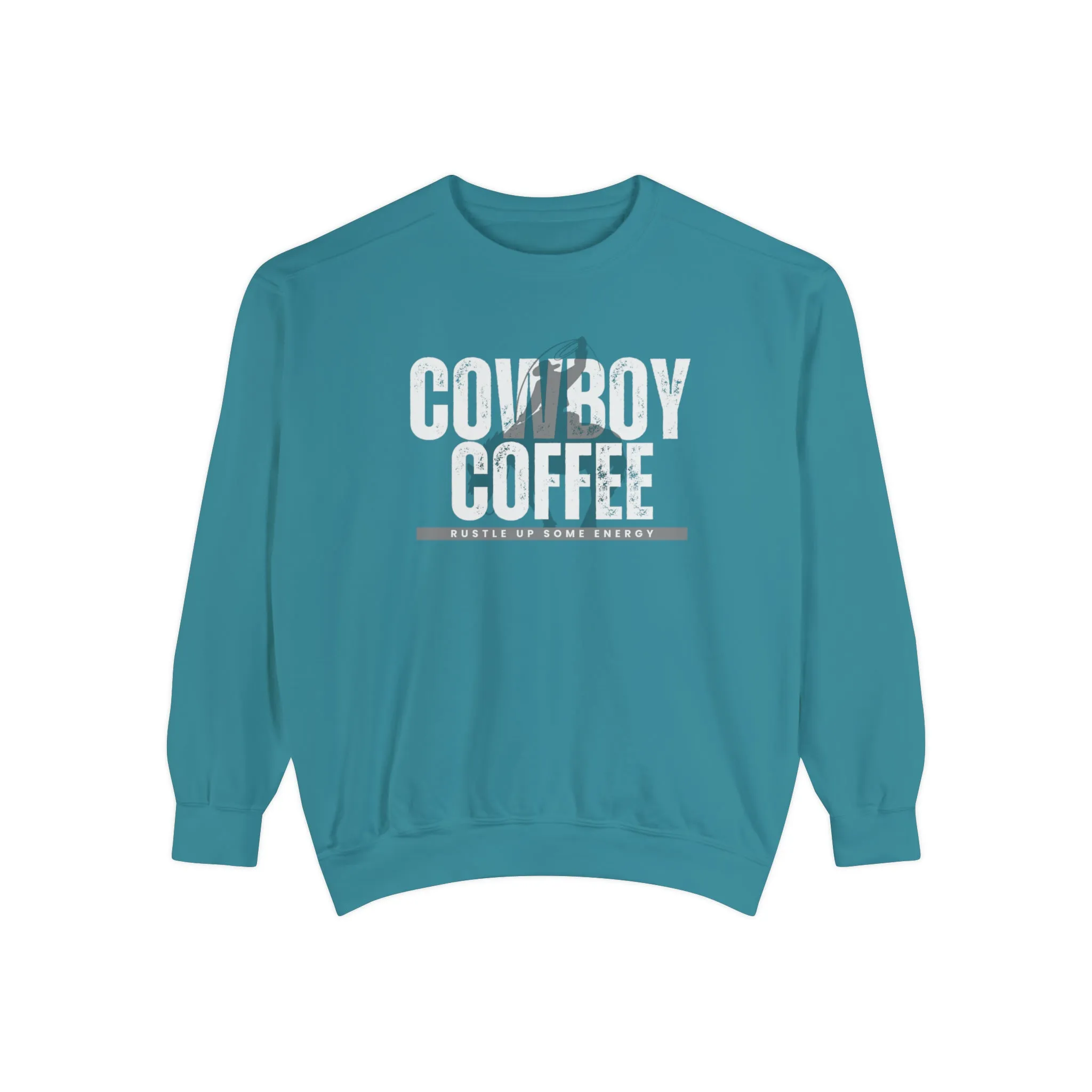 Cowboy Coffee Cozy Western Comfort Colors Men's Sweatshirt