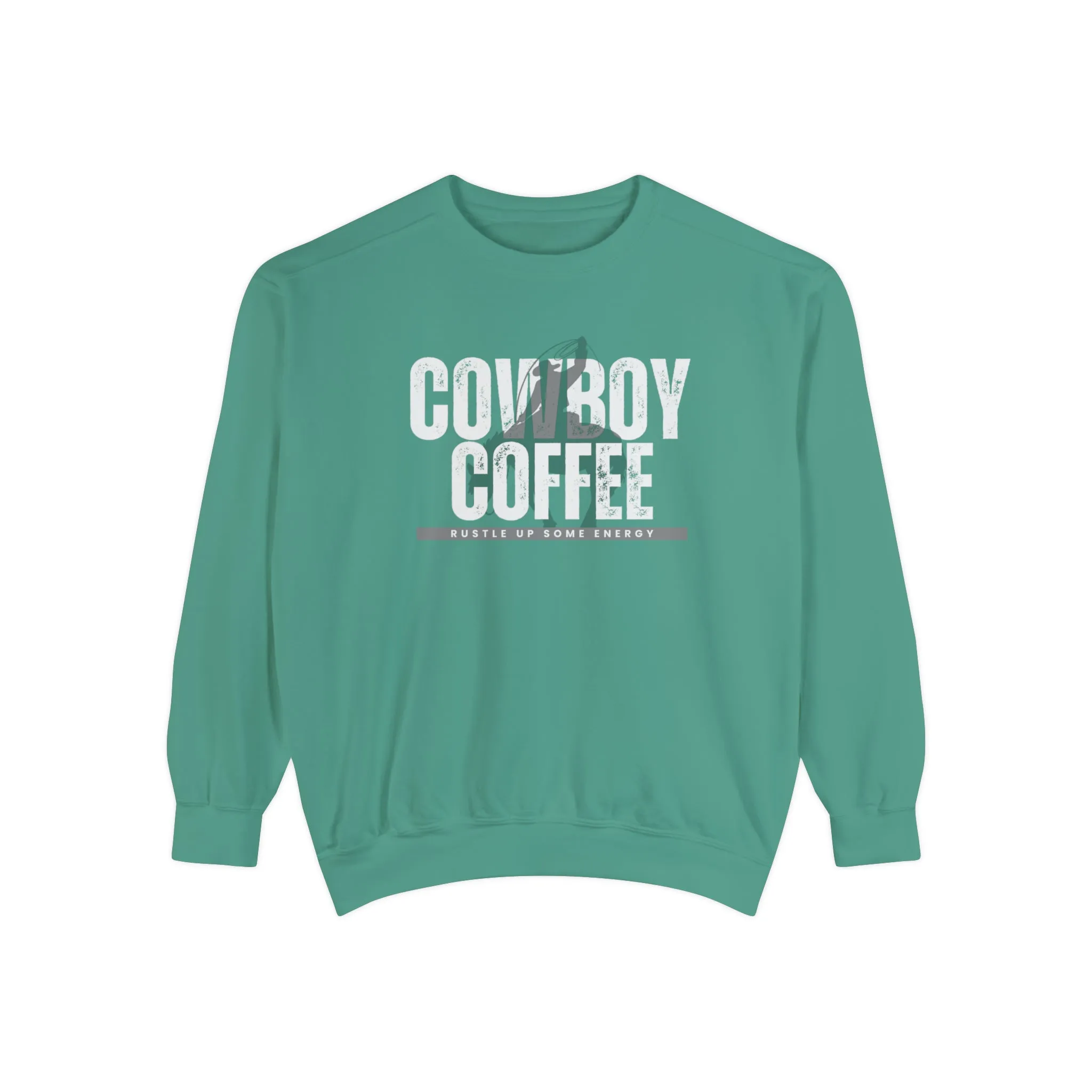 Cowboy Coffee Cozy Western Comfort Colors Men's Sweatshirt