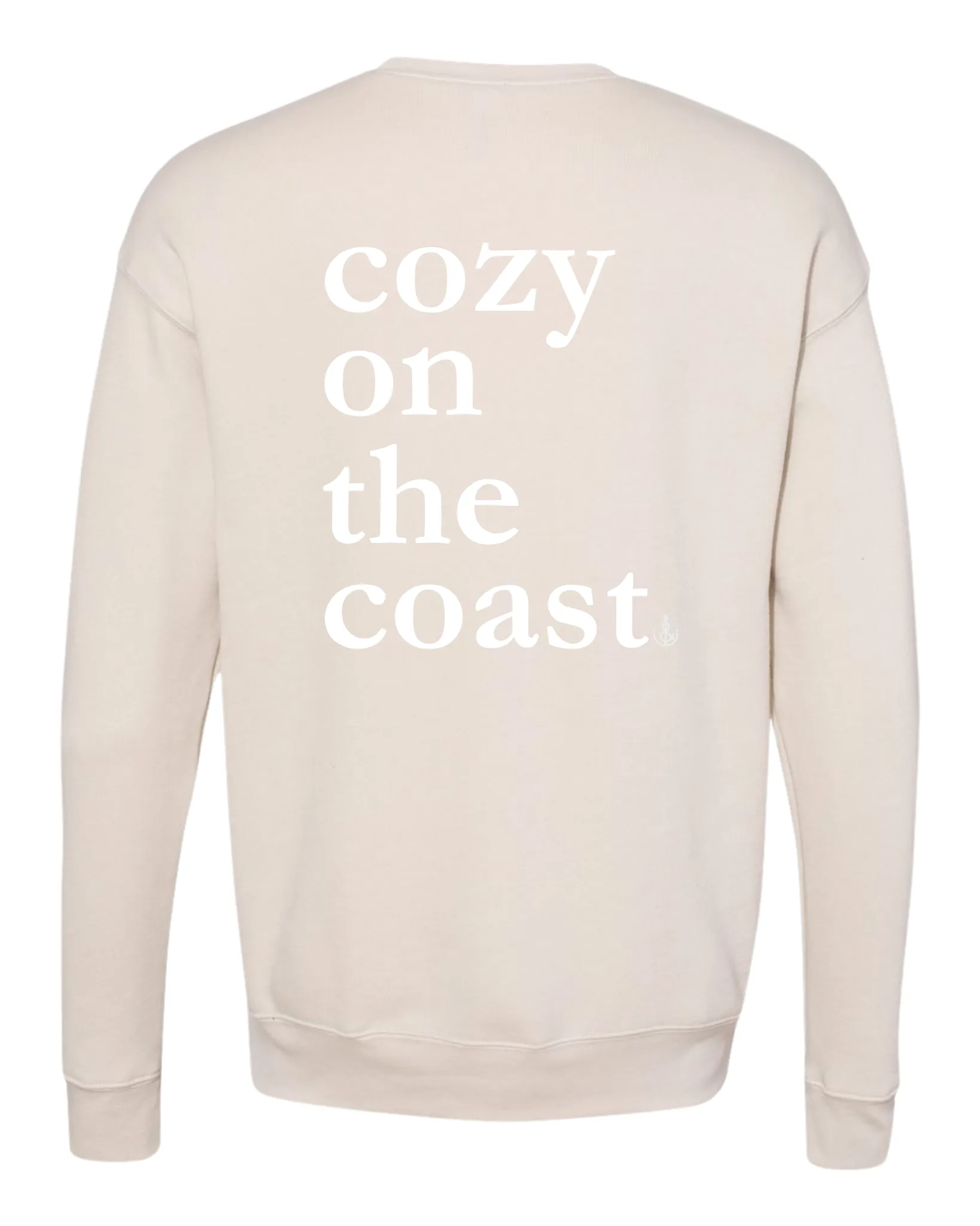 Cozy On The Coast Crewneck- Sand