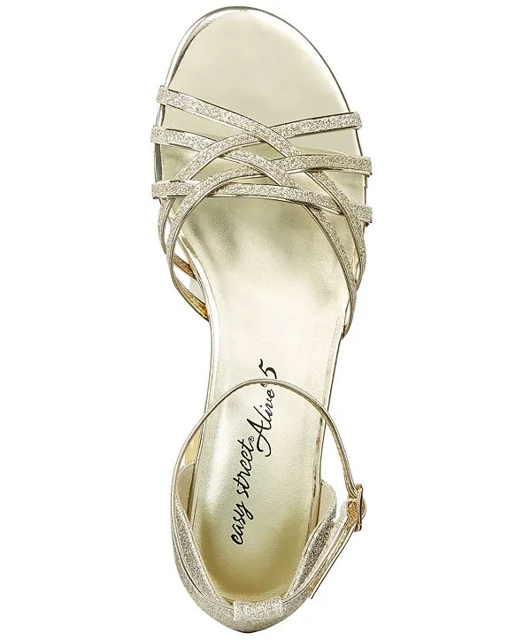 Easy Street Tarrah Gold Glitter