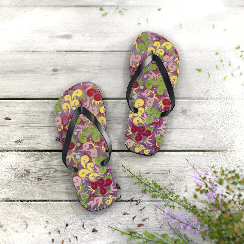 Floral Dynamic Flip Flops