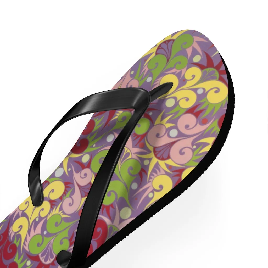 Floral Dynamic Flip Flops