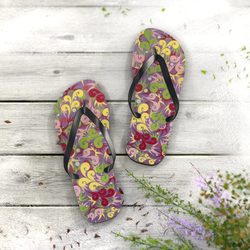 Floral Dynamic Flip Flops