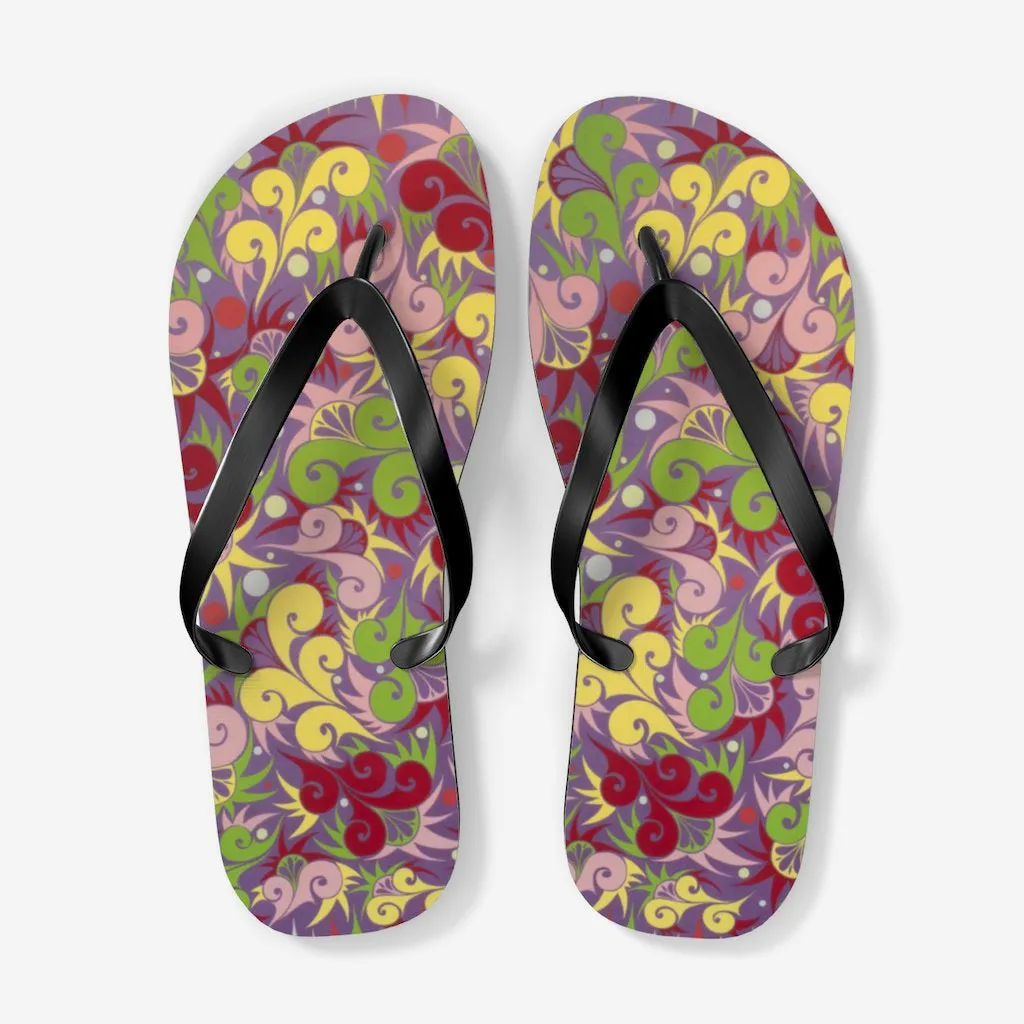 Floral Dynamic Flip Flops