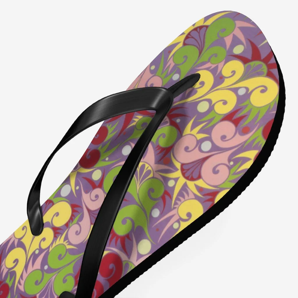 Floral Dynamic Flip Flops