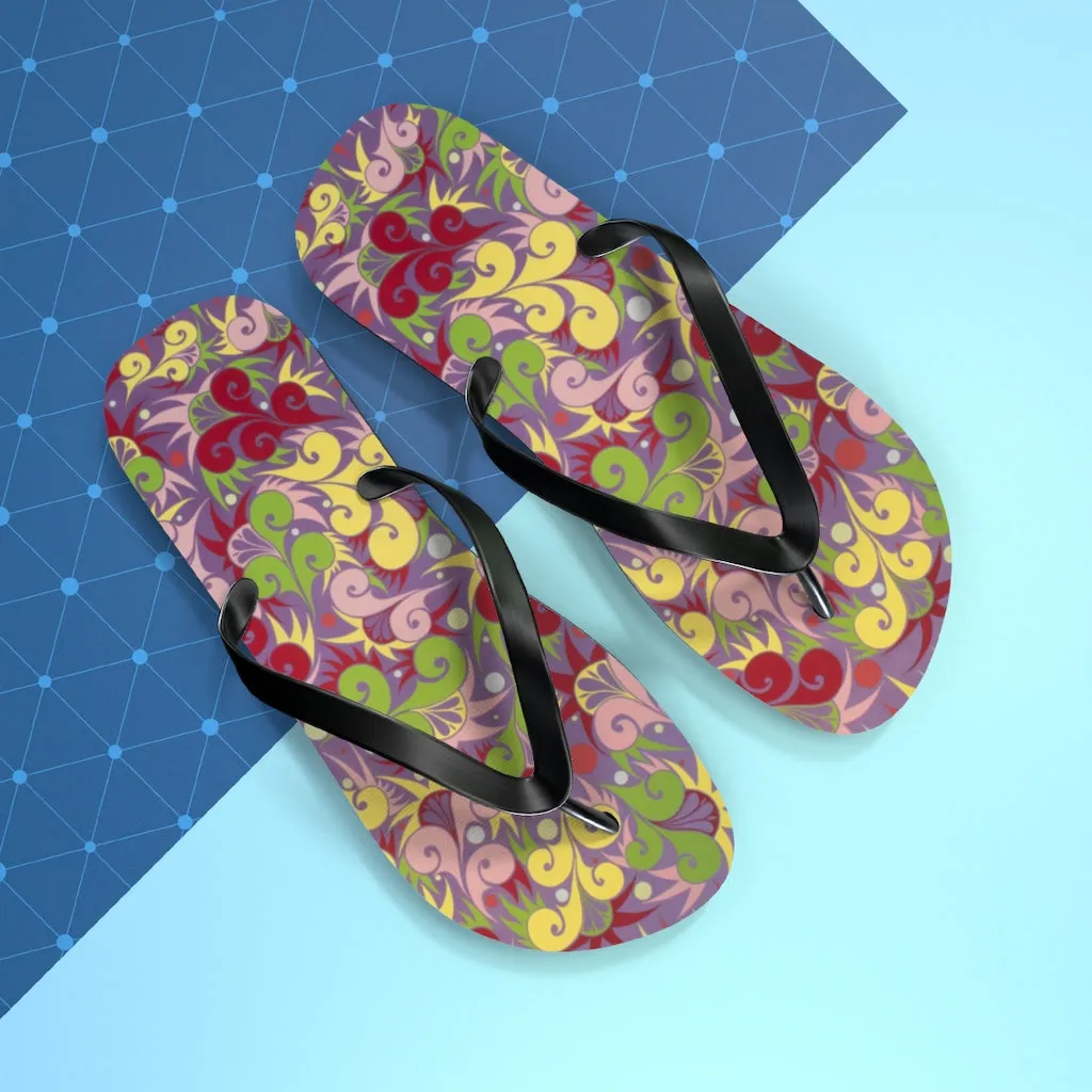 Floral Dynamic Flip Flops