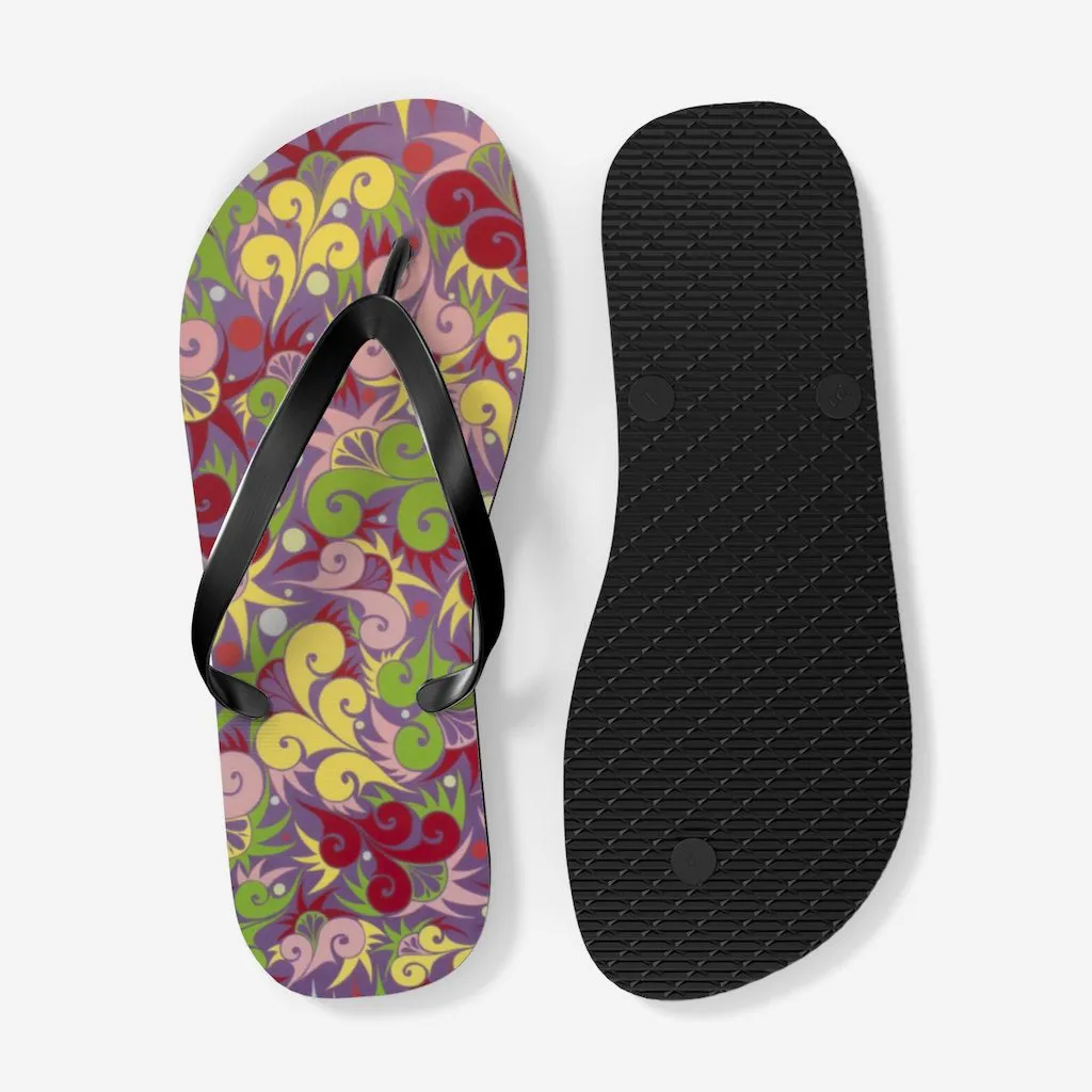 Floral Dynamic Flip Flops