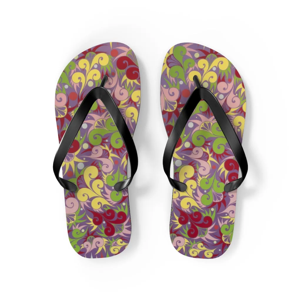 Floral Dynamic Flip Flops