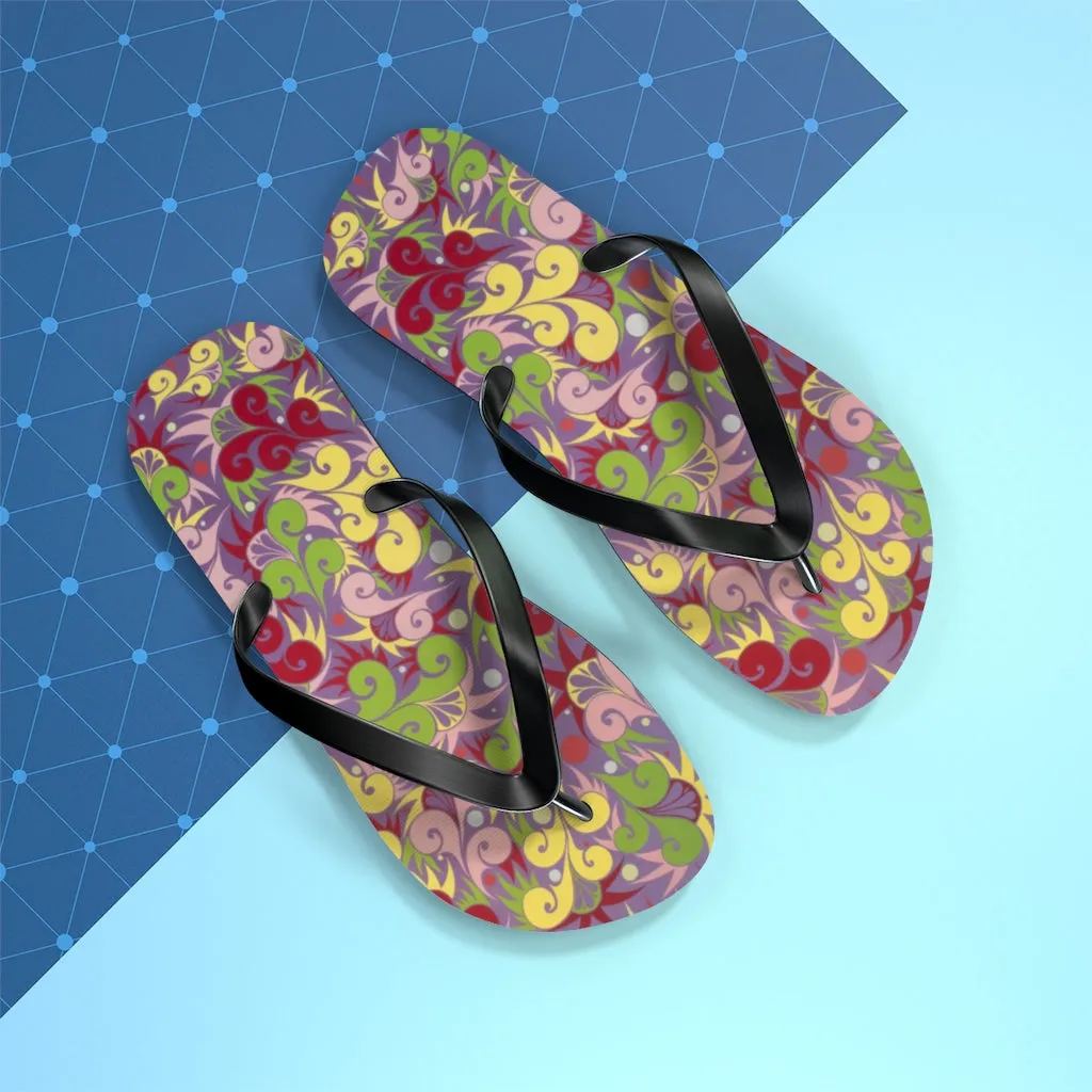 Floral Dynamic Flip Flops