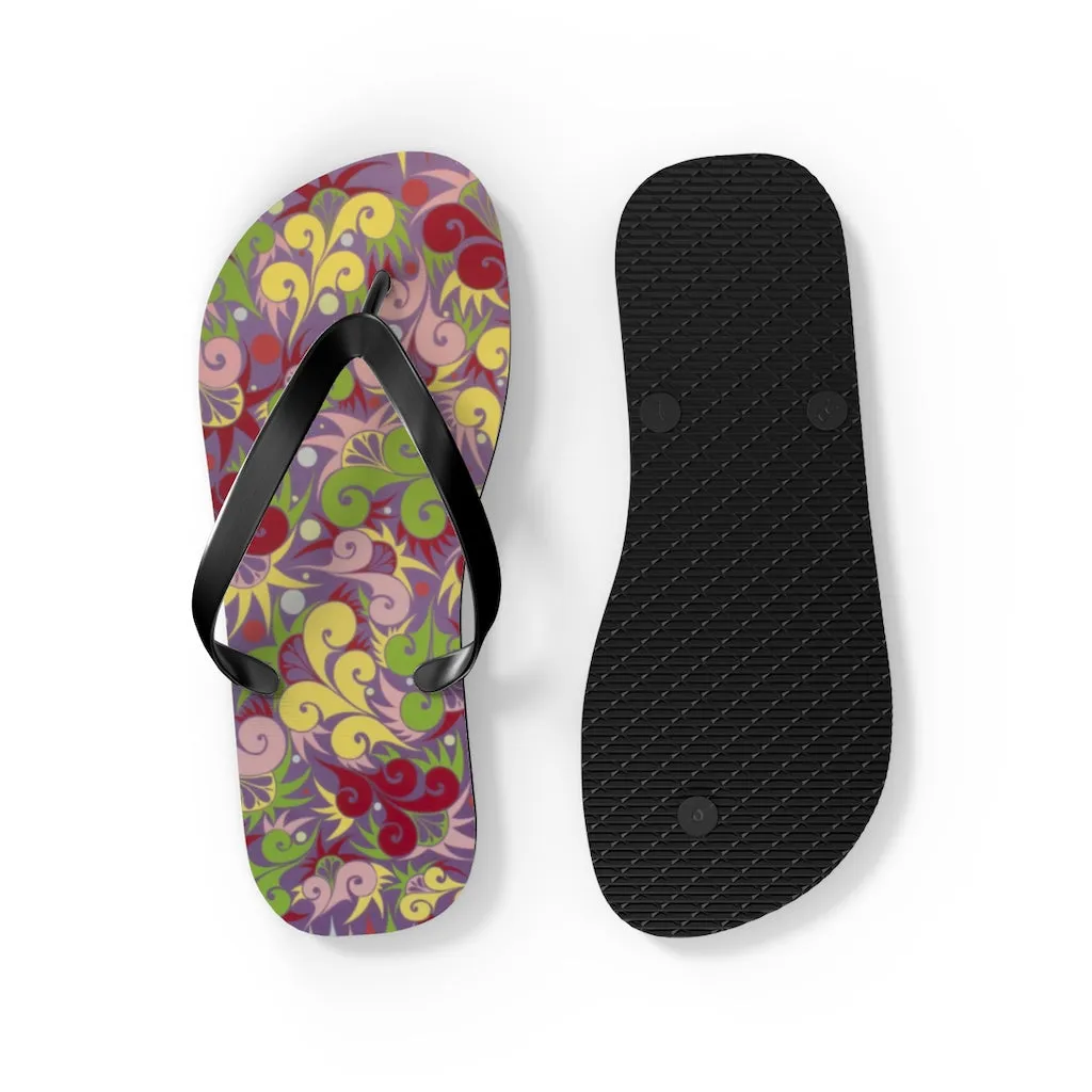Floral Dynamic Flip Flops