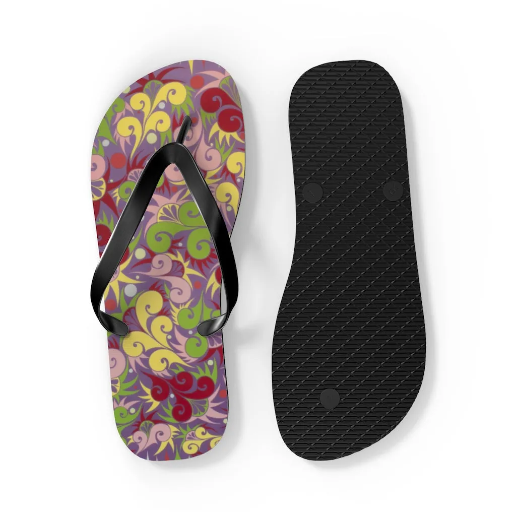 Floral Dynamic Flip Flops