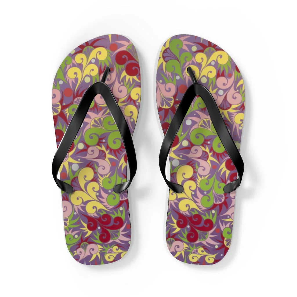 Floral Dynamic Flip Flops