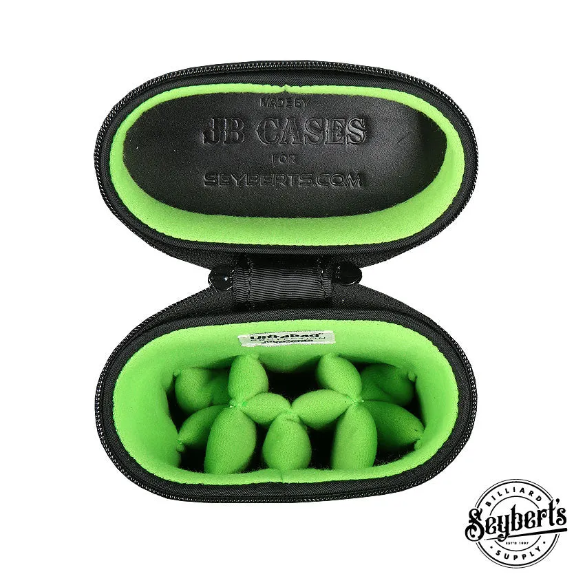 JB Ultimate Rugged Black/Green Pool Cue Case - URBKGR