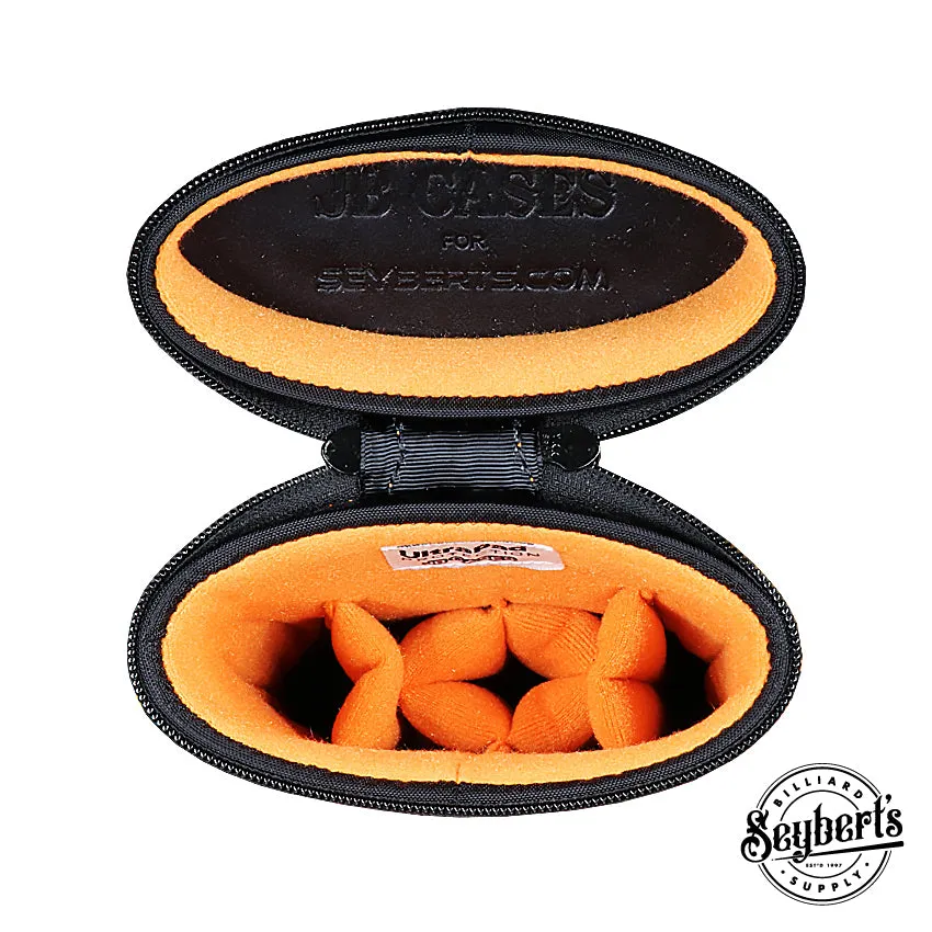 JB Ultimate Rugged Black/Orange Pool Cue Case - URBKOR