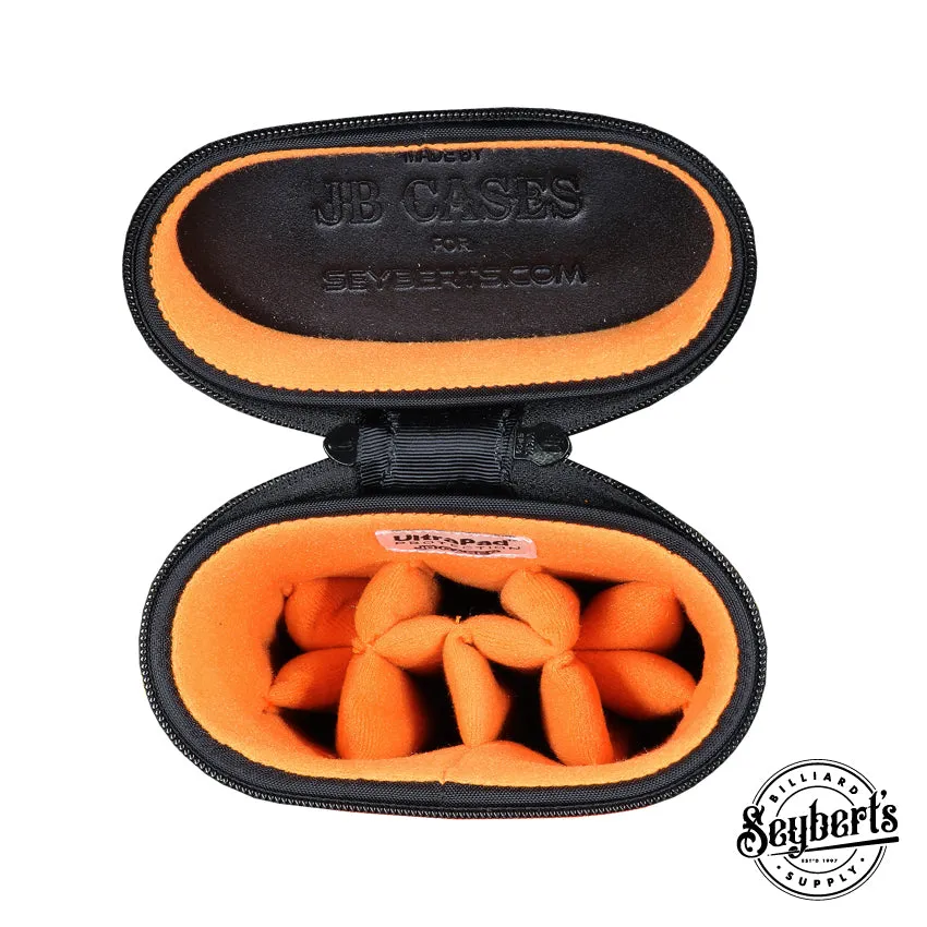 JB Ultimate Rugged Black/Orange Pool Cue Case - URBKOR