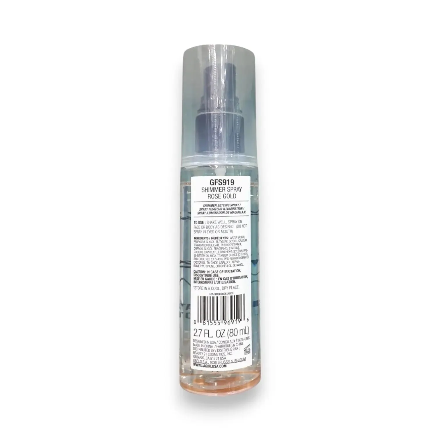 LA Girl Shimmer Spray 80ml