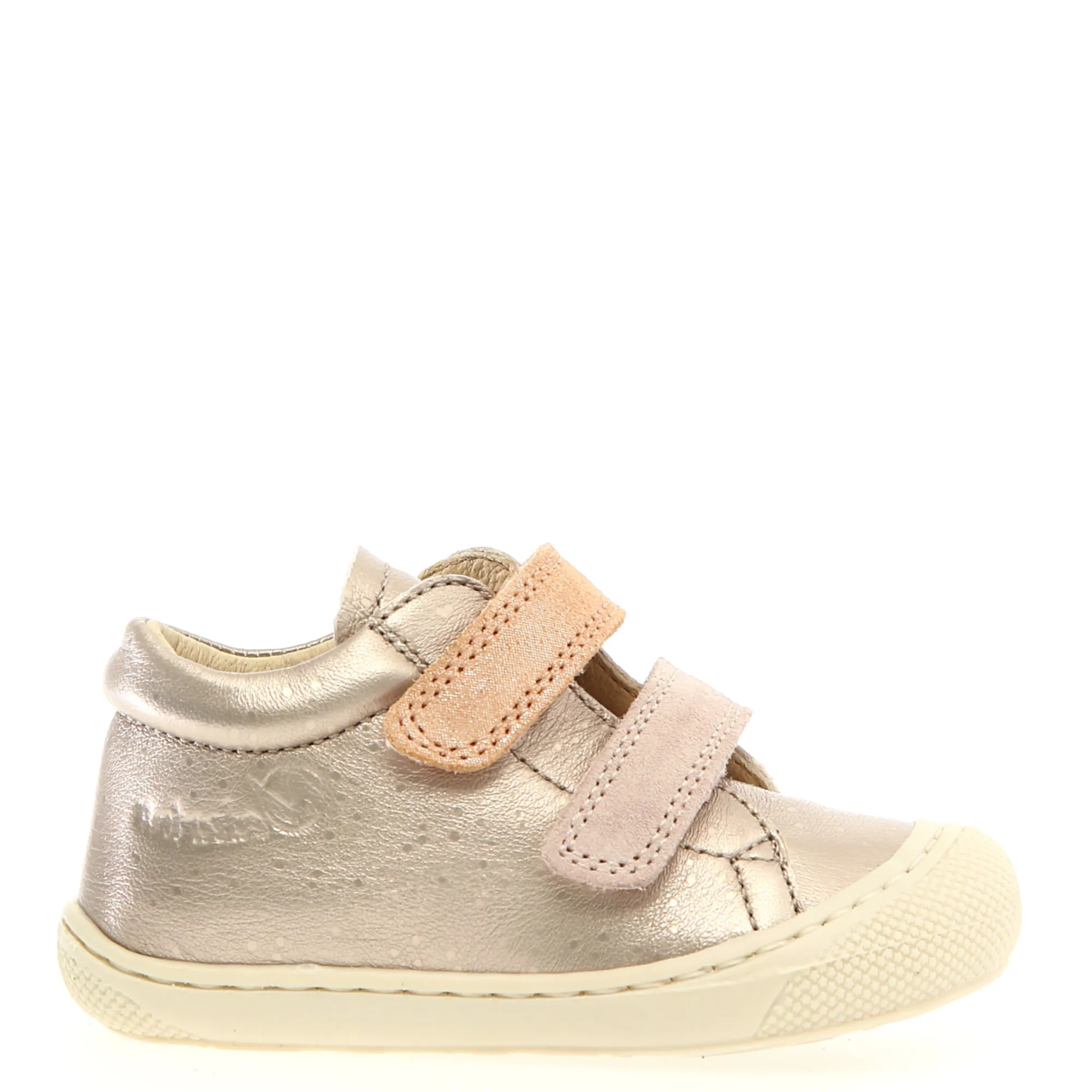 Naturino Corkel VL Met Pebbled/Suede/ Glitter cipria
