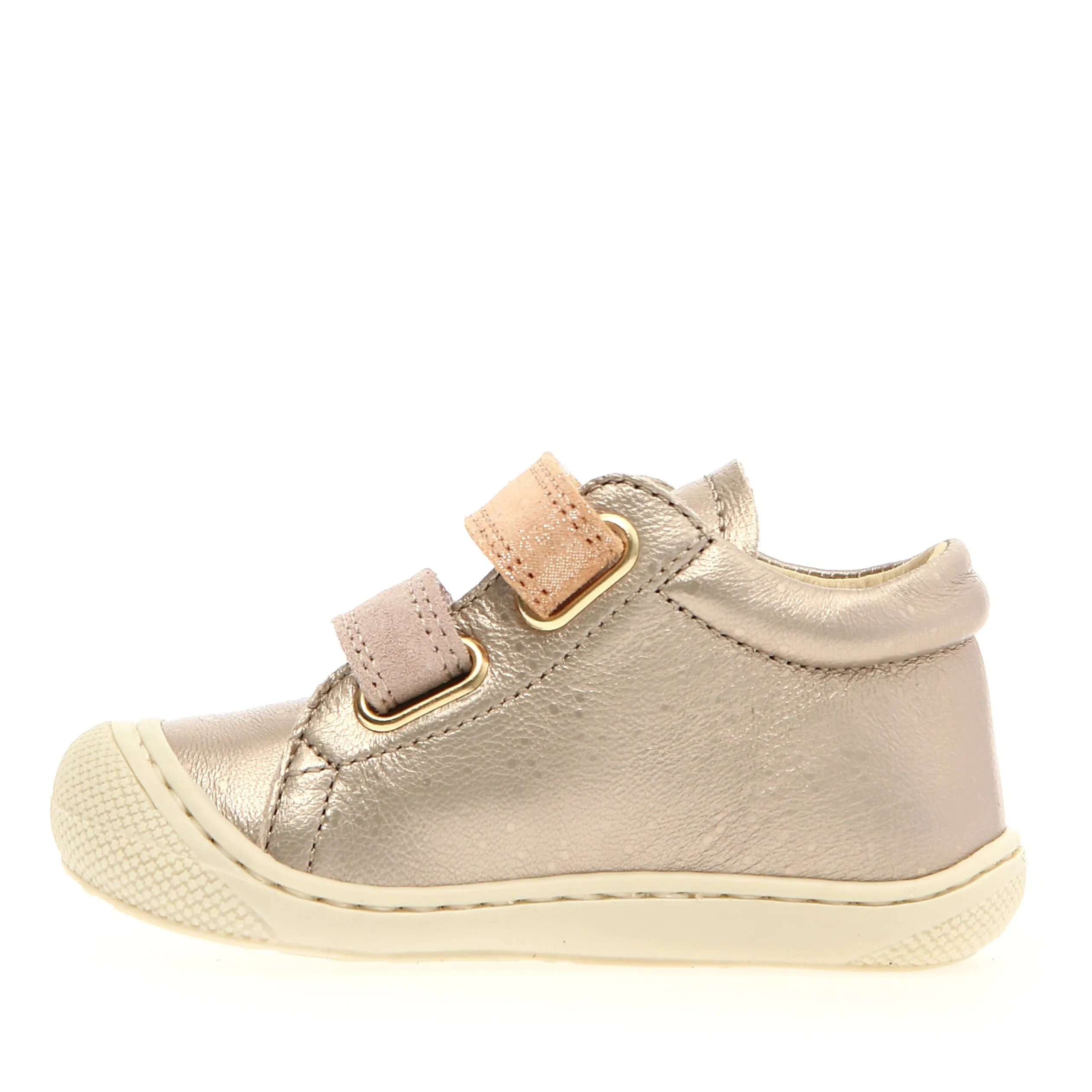 Naturino Corkel VL Met Pebbled/Suede/ Glitter cipria