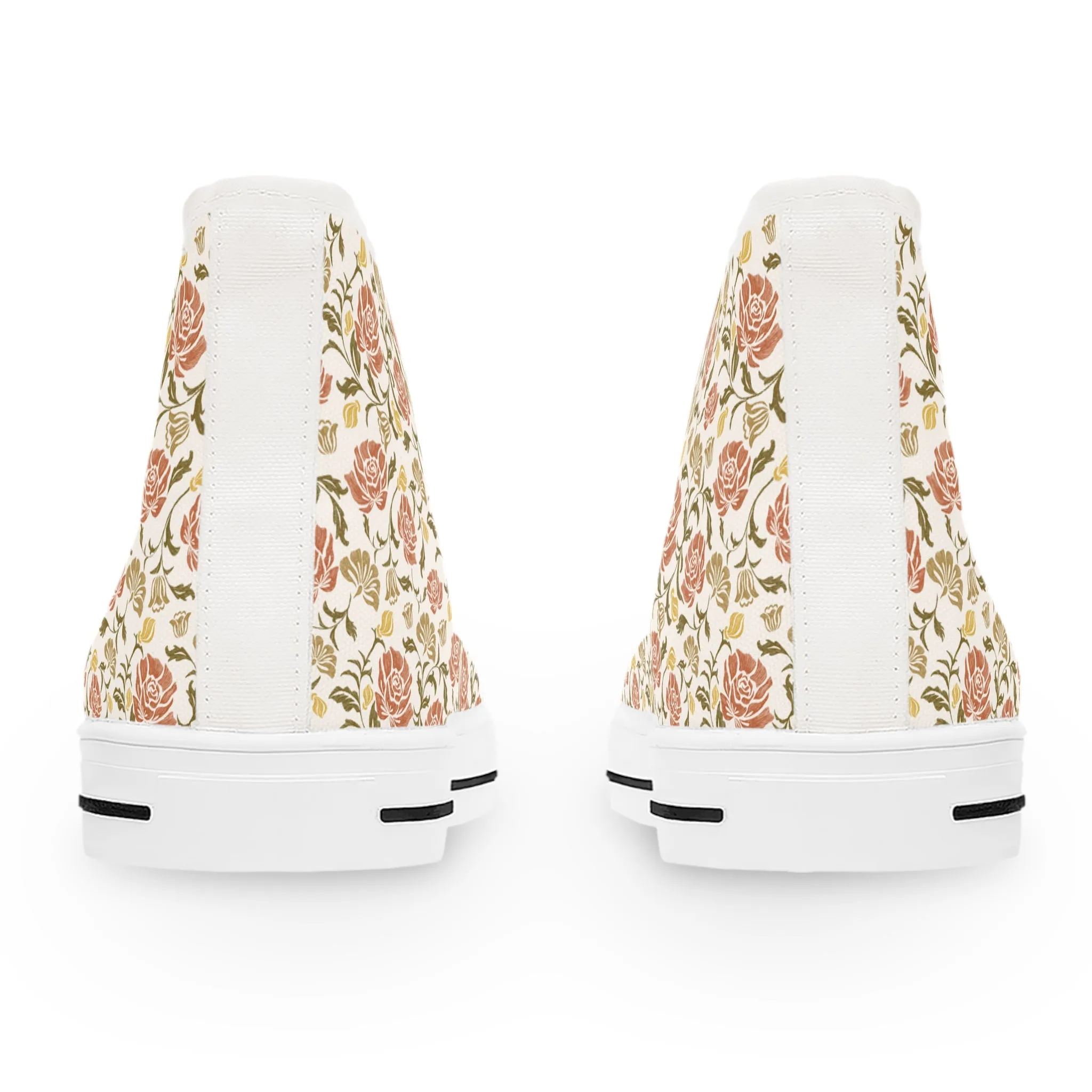 Peach Tree Bloom High Top Sneakers für Damen – Stylisch & Fun