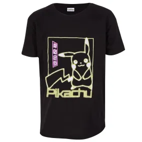 Pokmon Pikachu Black & Neon T-Shirt