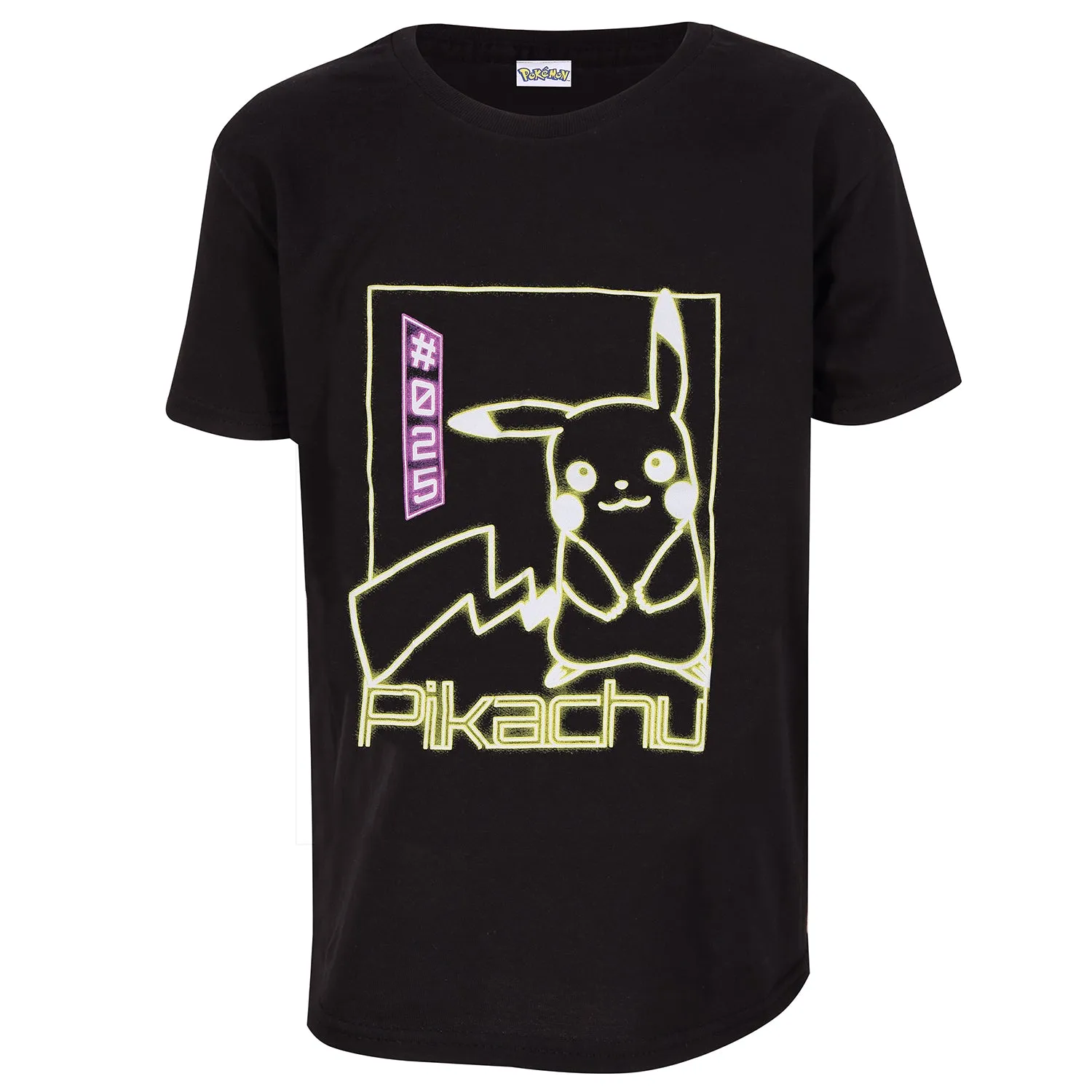 Pokmon Pikachu Black & Neon T-Shirt