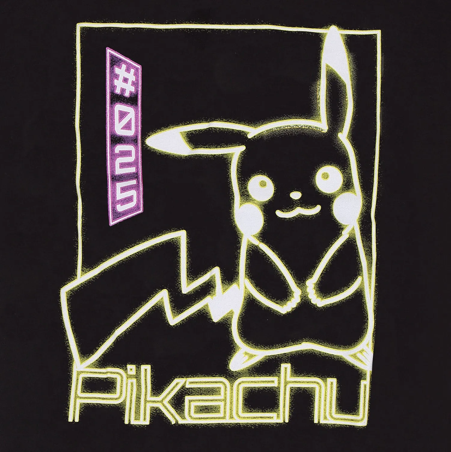 Pokmon Pikachu Black & Neon T-Shirt