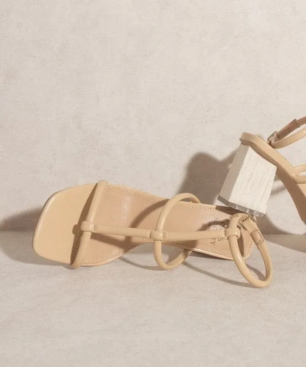 Sofia Wooden Heel Sandals