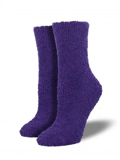 Warm Fuzzy Solid Crew Socks (Women's)